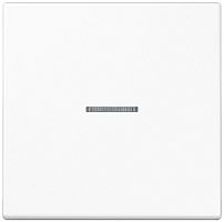 Лицевая панель Jung LS990 для 1-кл. выключателя с подсветкой белый картинка